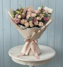 Букет цветов из:  Розы и Лизиантусы в Козино