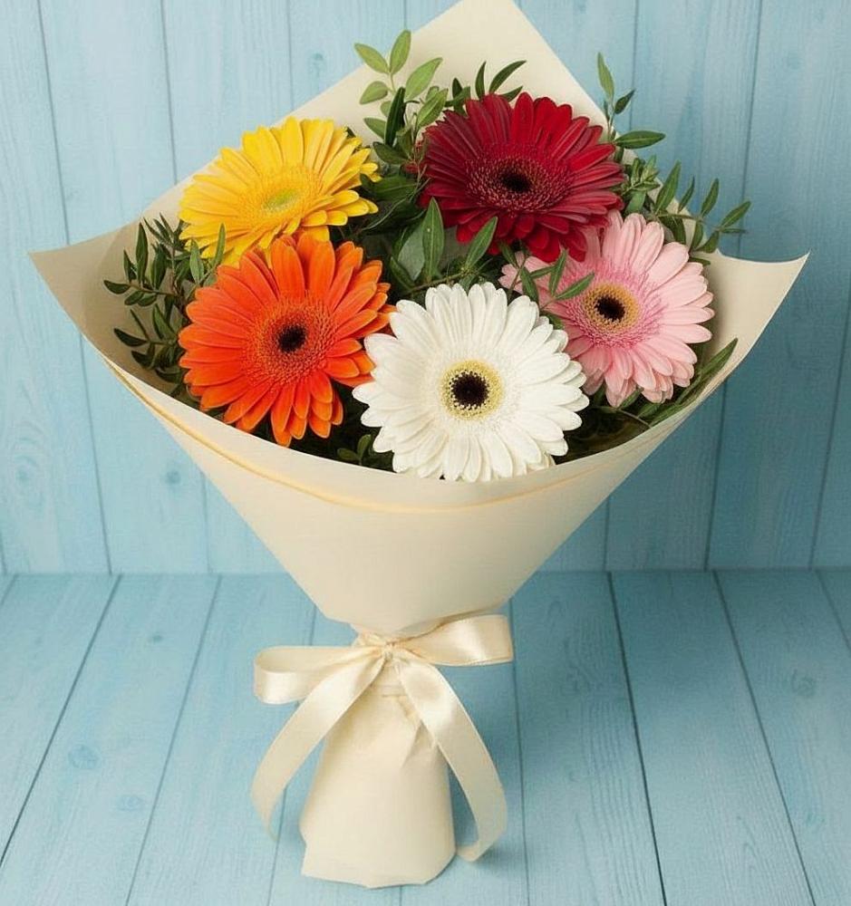 Букет цветов из: Герберы в Козино