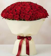 Букет 101 Красная роза Милано в Козино