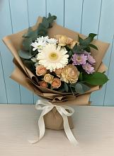 Букет цветов из:  Герберы и Хризантемы в Козино