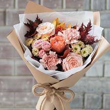 Букет цветов из:  Гвоздики, Хризантемы и Розы в Козино