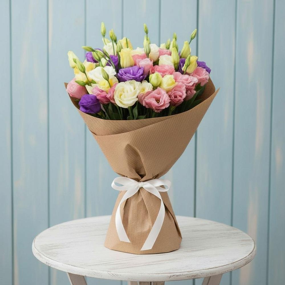 Букет цветов из: Лизиантусы в Козино