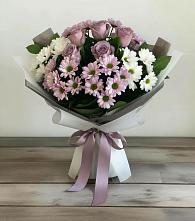 Букет цветов из:  Хризантемы и Розы в Козино