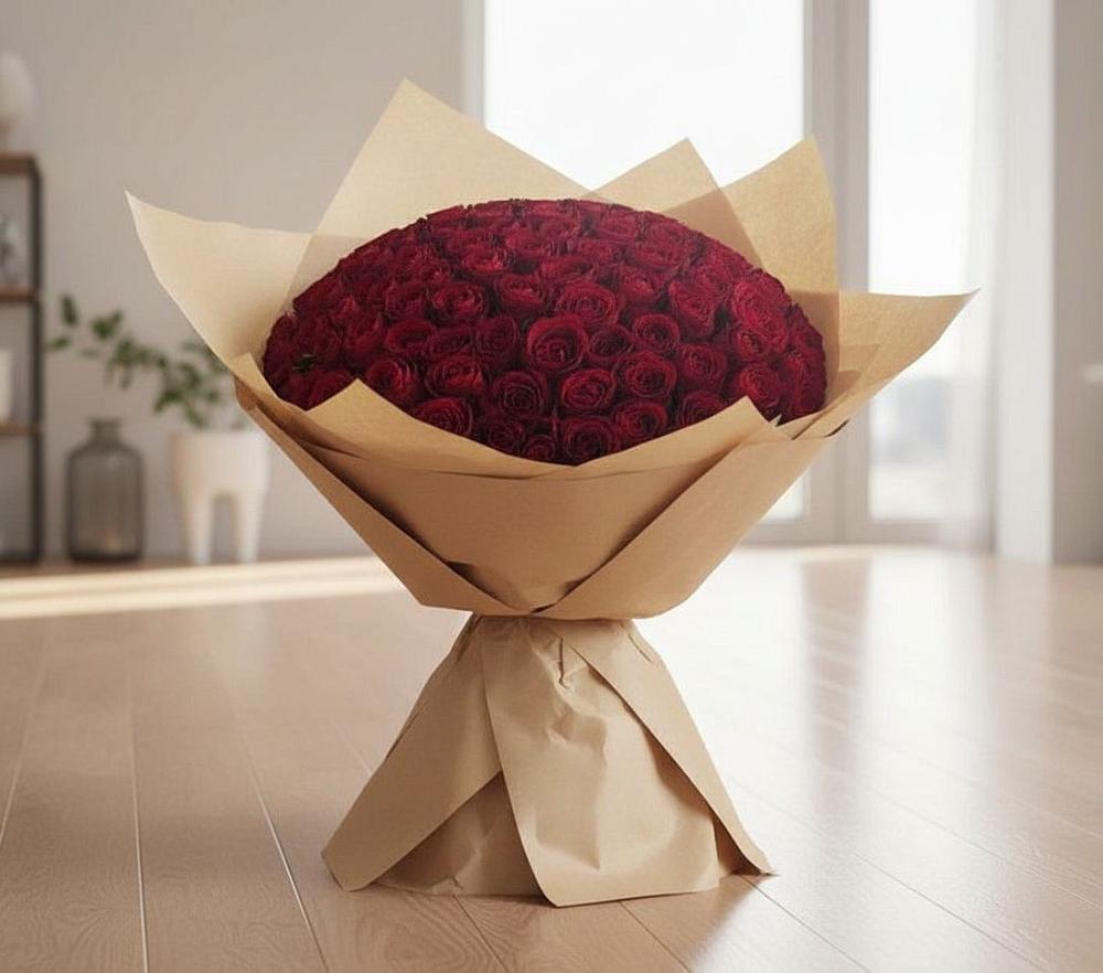 Букет 101 Красная роза в Козино