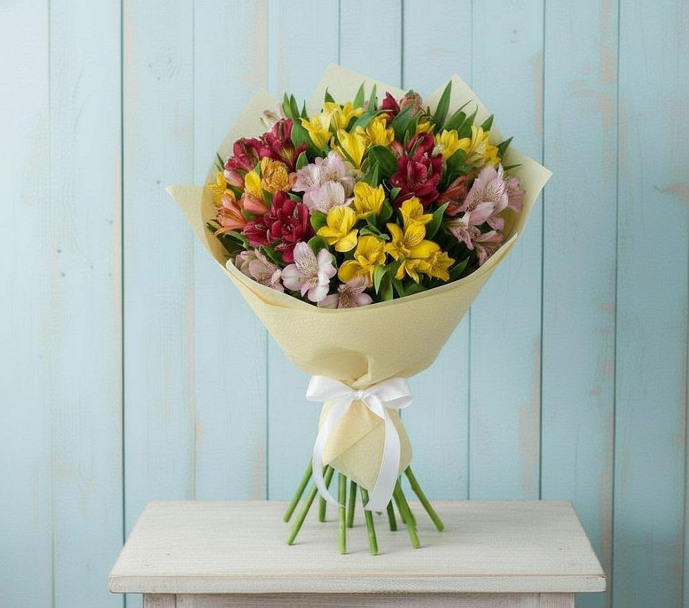 Букет цветов из: Альстромерии в Козино