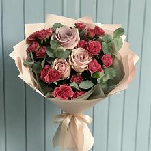 Букет цветов из:  Гвоздики и Розы в Козино