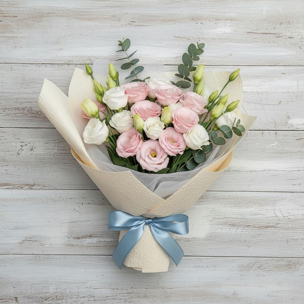 Букет цветов из: Лизиантусы в Козино